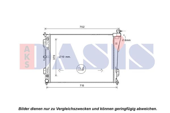 AKS DASIS Radiators, Motora dzesēšanas sistēma 510179N